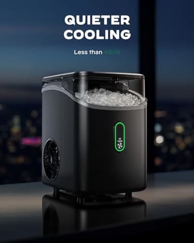 Nugget Ice Maker Countertop, Pebble Ice Maker with Soft Chewable Ice, One-Click Operation Ice Machine with Self-Cleaning, 33lbs/24H for Home,Kitchen,Office - Image 7