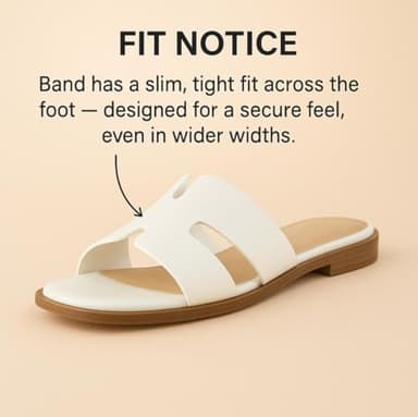 CUSHIONAIRE Voyage Cutout Strap Slides for Women, Slip On Summer Flats, Trendy Footwear, Comfortable Vacation Style Sandals for Women 2025, WHISKEY 11W - Image 4