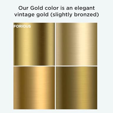 FORIOUS Towel Ring, SUS304 Stainless Steel Modern Hand Towel Holder Rack Hanger Round for Bathroom Wall Mounted, Ideal for Bath, Kitchen, RV (2 Pack, Dark Gold) - Image 9