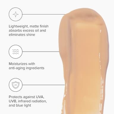 DRMTLGY Matte Tinted Moisturizer SPF 46 – Anti-Aging Face Sunscreen & Lightweight Makeup with Broad Spectrum UV Protection – Hydrating Skin Care & Face Moisturizer – 1.7 oz - Image 2