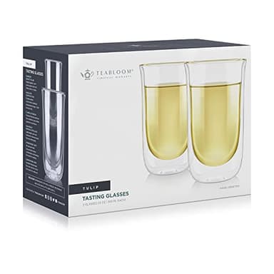 Teabloom Tulip Insulated Glasses for Tea, Coffee and other Beverages - Double Walled Borosilicate Glass Keeps Drinks Hot/Cold, 12 oz (Set of Two) - Image 5