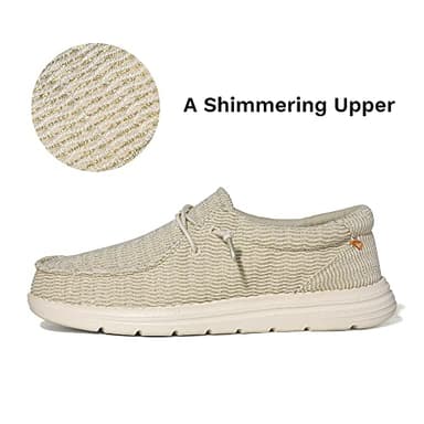 Bruno Marc Womens Slip-on Loafers Casual Comfortable Lightweight Boat Shoes, Gold/Shine - 8.5 (SBLS225W) - Image 2