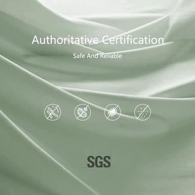 TEXARTIST Premium 2100 Series King Comforter All Season Breathable Sage Green Comforter Soft 4D Spiral Fiber Quilted Down Alternative Duvet Insert with Corner Tabs Luxury Hotel Style (90"x102") - Image 4