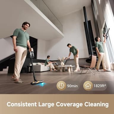 DREAME Z20 Station Cordless Stick Vacuum Cleaner with Dust Removal Hub, Dust Reveal Omni-Brush, 250AW Powerful Suction for Multi-Surface, Up to 90min Running Time, Smart Detection Upright Vacuum - Image 7