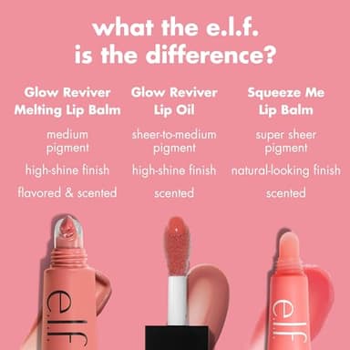 e.l.f. Glow Reviver Melting Lip Balm, Hydrating Tinted Lip Balm For A Glossy Finish & Soft, Supple Lips, Vegan & Cruelty-Free, Yummy Gummy - Image 6