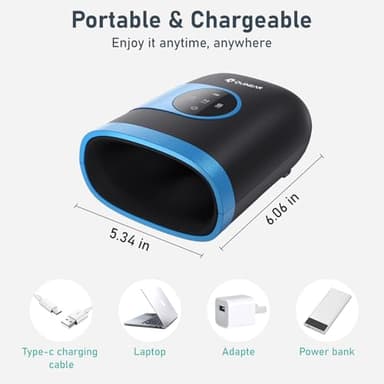 QUINEAR Hand Massager - Cordless Hand Massager with Heat and Compression for Arthritis, Carpal Tunnel and Stiff Joints - Gifts for Women Men - FSA-HSA - Image 7