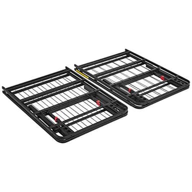 Amazon Basics Bed Frame with Storage, Foldable Metal Platform, Sturdy Steel, No Box Spring Needed, 18 Inches High, Tool-Free Setup, Queen Size, Black - Image 7