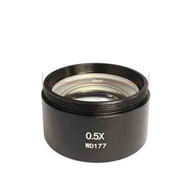 Microscope Observation WD287 WD177 0.5X 1.0X 2.0X Microscope Auxiliary Objective Lens for Zoom Stereo Trinocular Microscope Thread 48mm(WD287 0.3X) - Image 2