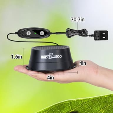 REPTI ZOO UVB Reptile Light with Dimming, LED UVB Light Bulb Fixture for Bearded Dragon Gecko Lizard Turtle Snake, Adjustable Brightness UVA UVB Lamp for Tropical & Desert Reptile - Image 6