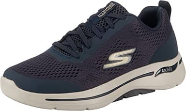 Skechers Men's Go Walk Arch Fit Idyllic Sneaker, Navy/Gold, 11 - Image 1