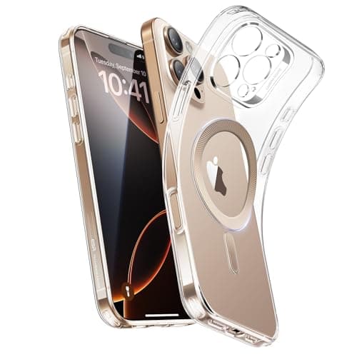 ESR for iPhone 16 Pro Case, Compatible with MagSafe, Camera Protection, Shockproof Thin Cover, Resists Yellowing and Scratches, Magnetic Phone Case for iPhone 16 Pro, Zero Series, Desert Titanium Ring - Image 1