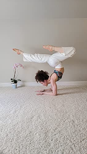 Promover Lounge Pants for Women Loose Fit Straight Leg Yoga Pants Wide Leg Sweatpants Stretch High Waist for Casual Lounge(White,XL,33") - Image 3