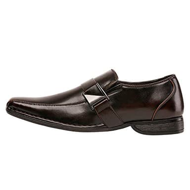 Bruno Marc Men's Classic Slip-on Dress Loafers Shoes,Size 10,Dark/Brown,Giorgio-3 - Image 3