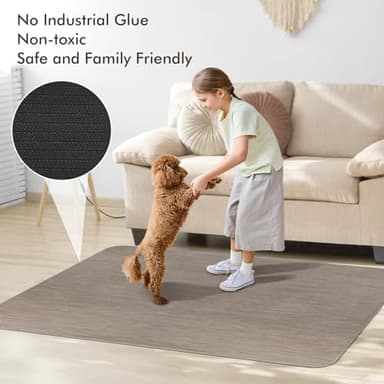 Blvornl Office Chair Mat - 35" x 48" Desk Chair Mat for Hard Wood and Tile Floor, Large Anti-Slip Hard Floor Protector, PVC Mat Desk Rug, Dark Brown - Image 7