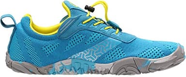 WHITIN Men's Trail Running Shoes Minimalist Barefoot Five Fingers Wide Toe Box Size 10 Gym Workout Fitness Zero Drop Minimus FiveFingers Light Blue 43 - Image 5