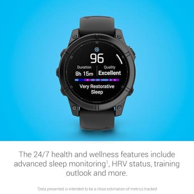 Garmin fēnix® E – 47 mm, AMOLED, Premium Multisport GPS Smartwatch, Long-Lasting Battery Life, Slate Gray Steel with Black Band - Image 6
