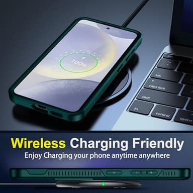 SPIDERCASE Designed for Samsung Galaxy S24 Plus Case, [10 FT Military Grade Drop Protection] Heavy Duty Shockproof Phone Case for Galaxy S24 Plus 2024, Dark Green - Image 7