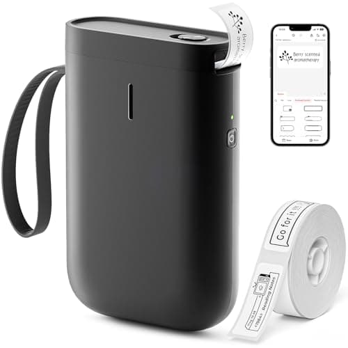 NIIMBOT Label Maker Machine D11 Label Printer Portable Wireless Connection Multiple Templates Available for Phone Easy to Use Office Home Organization USB Rechargeable - Image 1