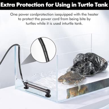 Orlushy 25W Submersible Mini Fish Tank Heater, Adjustable Aquarium Heater with Digital Display External Controller, Overheat Protection and Free Thermometer for 1-5 Gallon Freshwater & Saltwater Tank - Image 7