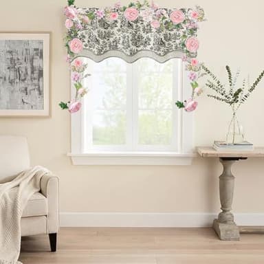 Minnhua Artificial Flower Garland Decorations Pink Floral Garland for Table 5.9Ft Silk Rose Vines Peony String Flowers for Home Centerpiece Wedding Room Party Backdrop Summer Decor - Image 4