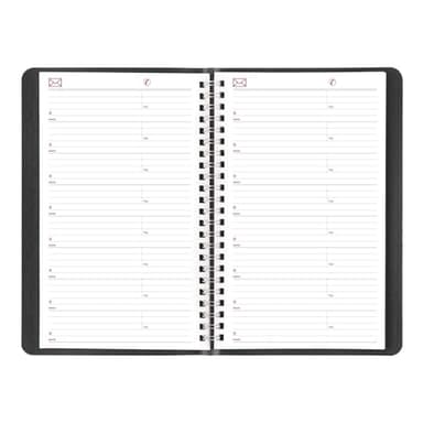 Brownline® 2025 Essential Weekly Planner, Appointment Book, 12 Months, January to December, Twin-Wire Binding, 8" x 5", Black (CB75.BLK-25) - Image 3