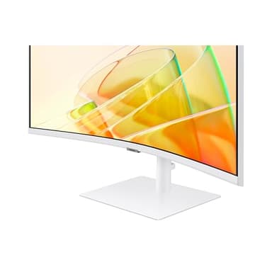 SAMSUNG 34” ViewFinity (S65TC) Series Ultra-WQHD 1000R Curved Computer Monitor, HDR10, 100Hz, AMD FreeSync, Thunderbolt 4, Height Adjustable Stand, Built-in Speakers, Eye Care, LS34C650TANXGO, 2024 - Image 11