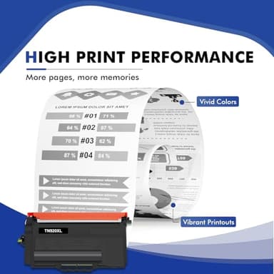 TN920XL TN920 Toner Cartridge HL-L6210DW Compatible for Brother TN 920 920XL TN-920 TN-920XL TN920XXL TN920UXXL for Brother MFC-L5915DW HL-L6210DWT L5210DN L5210DW L5210DWT High Yield Printer 2 Pack - Image 6