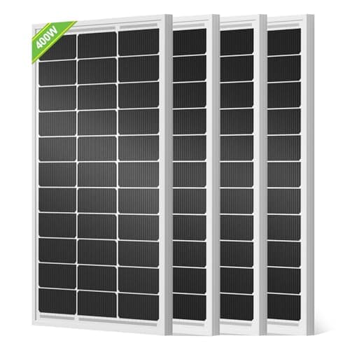 ECO-WORTHY 400W Solar Panels 4pcs 100 Watt 18V Monocrystalline Solar Panel Module for Off Grid PV Power for Home, Camping, Boat, Shed Farm, RV,12V Battery,2-Pack 2 * 100W - Image 1