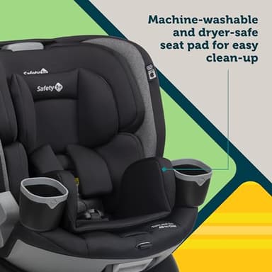 Safety 1st Turn and Go Rotating 360 ST Car Seat, Convertible Car Seat with 3 Modes, Rear Facing Car Seat, Forward Facing Car Seat, Belt Positioning Booster Car Seat, Skyline - Image 5