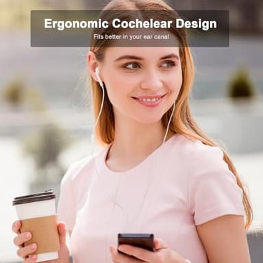 2 Pack Wired Headphones for iPhone Earbuds with Built-in Microphone & Volume Control HiFi Stereo Nosie Reduction Earphones for iPhone 14 13 12 11 Pro Max XS XR X 8 7 6, Plug and Play, Support All iOS - Image 8