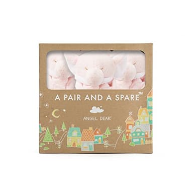 Angel Dear - Pink Elephant, Pair and A Spare Blankie Set - Image 1