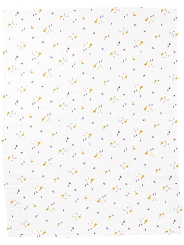 Simple Joys by Carter's Neutral's 2-Pack Cotton Gauze Blanket, Peach/Ivory Duck, OSZ - Image 2