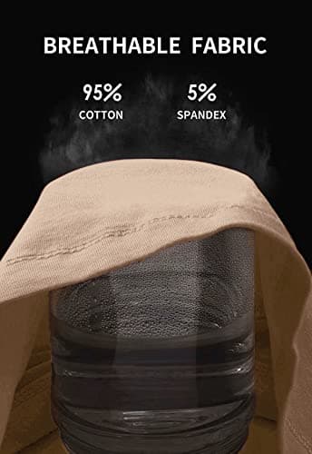 V FOR CITY Shelf Bra Tank Tops for Women Spaghetti Strap Camisole Top Summer Cotton Cami 2 Pack White Apricot Peach XL - Image 5