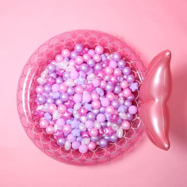 GOGOSO Ball Pits Balls Toddlers 50 100 200 500 Plastics Shape Ball Non-Phthalate Non-BPA Non-Toxic 2.2-Inch Crush Proof Play Balls, Star+Heart Balls,Pearl Pink+Purple,100pcs - Image 6