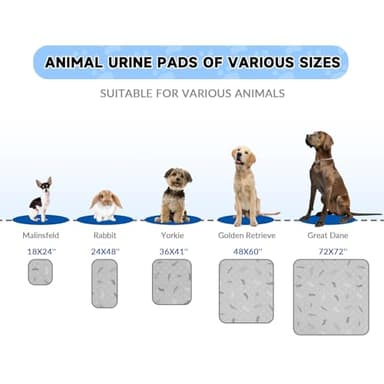 Sunheir Washable Pee Pads for Dogs 72"x72", Extra Large Reusable Puppy Pads Pet Training Pads for Dog Playpen, Waterproof Pee Pads for Puppy Playpen, Whelping Pad, Dog Playpen Indoor - Deep Grey - Image 6