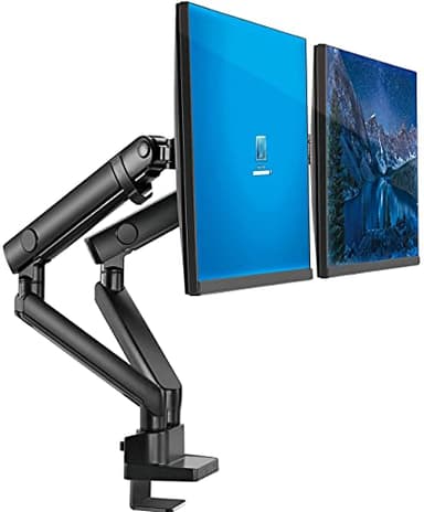 Dual Monitor Stand, Dual Monitor Arm, Dual Monitor Mount vesa Mount, up to 32 inch Monitor Desk Mount, soporte Monitor arms & Monitor Stands for 2 Monitors, Dual Monitor Riser Stand - Image 8