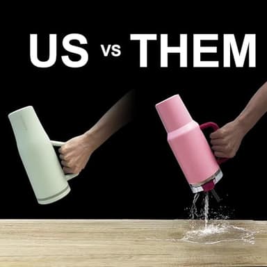 KISSKIND 40 oz Tumbler with Handle and Straw | Lumi Spin Hidden Straw 100% Leakproof Insulated Tumbler | Stainless Steel Water Bottle for Mom, Nurse, Teacher | Orange - Image 2