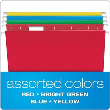 Pendaflex Hanging File Folder Combo Kit, 25 Hanging Folders with Tabs, 50 File Folders, Work from Home Starter Kit, Assorted, Letter Size (99199) - Image 5