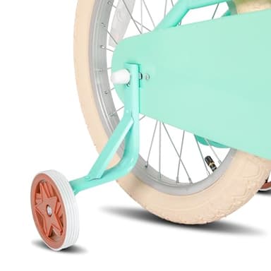JOYSTAR 18 inch Girls Bike Ages 5-8 Years Old Kids (43"-59" Tall), Kids Bike with Training Wheels & Basket, Kids' Bicycle Mint Green - Image 6