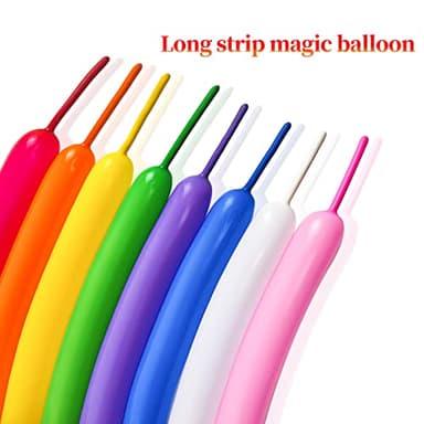 Long Balloons Animals, Thickening 260 Balloons for Tying Balloon Arch, Twisting Latex Magic Modeling Skinny Birthday for Kid‘s Party Wedding Decoartion 100pcs (Color) - Image 3