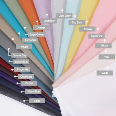 Chyhomenyc Ivory Sheer Curtains 84 Inches Long 2 Panels Set, Light Filtering Cream Voile Window Drapes for Bedroom Living Room, 42Wx84L Inch, Ivory, Set of 2 - Image 3