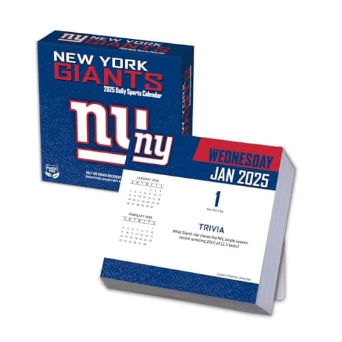 Turner Sports New York Giants 2025 Box Calendar (25998053050) - Image 1