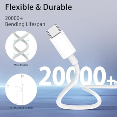Car Carplay Cable for iPhone 17/16/15,for Apple 3ft 2Pack USB A to USB C Charging Cord,for iPhone 17/Air/16E/15/Plus/Pro Max,for iPad Pro/Mini 6/7th Gen/Air 4th/5th USBC Charger 3foot - Image 4