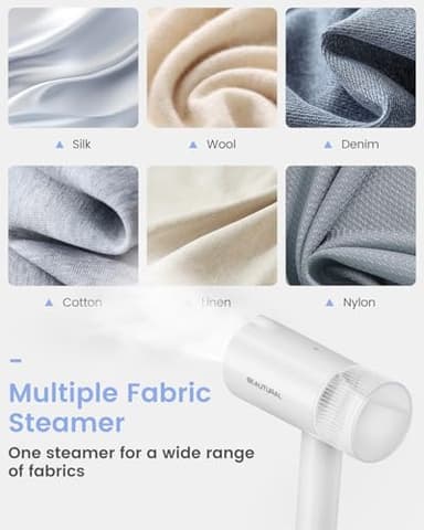 BEAUTURAL Steamer for Clothes, Portable Garment Wrinkle Remover, Fast 30s Heat-up, Foldable and Handheld, 120V Only (Not for 220V Europe) - Image 6