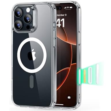 ESR for iPhone 16 Pro Max Case, Camera Control, Compatible with MagSafe, Shockproof Military-Grade Protection, Magnetic Phone Case for iPhone 16 Pro Max, Classic Hybrid Case (HaloLock), Clear - Image 1