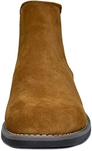 Bruno Marc Men's Suede Leather Chelsea Ankle Boots,Size 10,Camel,URBAN-06 - Image 4
