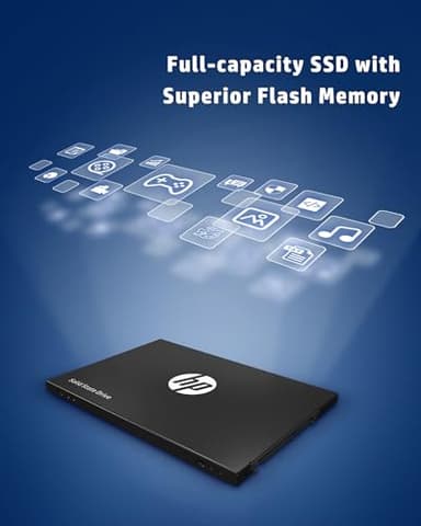 HP S750 256GB SATA III 2.5 Inch PC SSD, 6 Gb/s, 3D NAND Internal Solid State Hard Drive Up to 560 MB/s - 16L52AA#ABA - Image 5