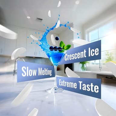 IECIVC Under Counter Crescent Ice Maker Machine, 15'' W Drainless Built-in Ice Maker, 15 LBS/Day with 12 LBS Storage Bin, Perfect for Commercial Home Bar, No Drain - Image 3