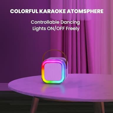 IROO Mini Karaoke Machine for Kids, 2025 TOP Toys Birthday Gifts Ideas for Girls Ages 4, 5, 6, 7, 8, 9, 10, 12+ Years Old, Portable MP3 Player with 2 Wireless Mics for Party - Image 9