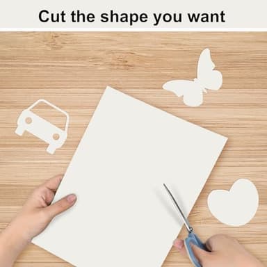 OcePor 50 Sheets Cream Cardstock Paper, Colored Printer Paper 8.5 x 11, Card Stock Thick Construction for Craft,Scrapbook，Office Printing, Invitations, Certificates，92 lb/250gsm - Image 4